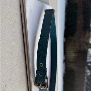 Elegant Teal Leather Belt